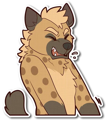 😋 Стикер «little Hyena» для Telegram