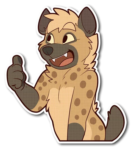 🤪 Стикер «little Hyena» для Telegram