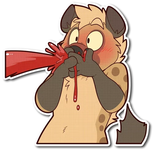 😊 Стикер «little Hyena» для Telegram