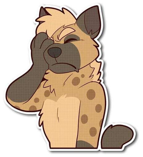 🤨 Стикер «little Hyena» для Telegram