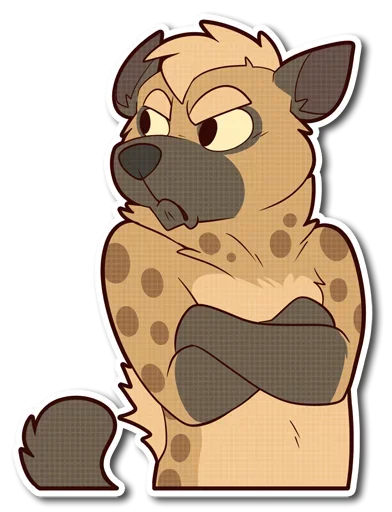 🤨 Стикер «little Hyena» для Telegram