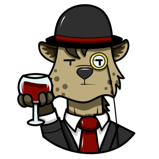 🍷 Стикер «Гиеныч» для Telegram