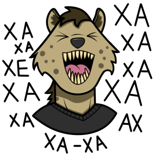 😂 Стикер «Гиеныч» для Telegram