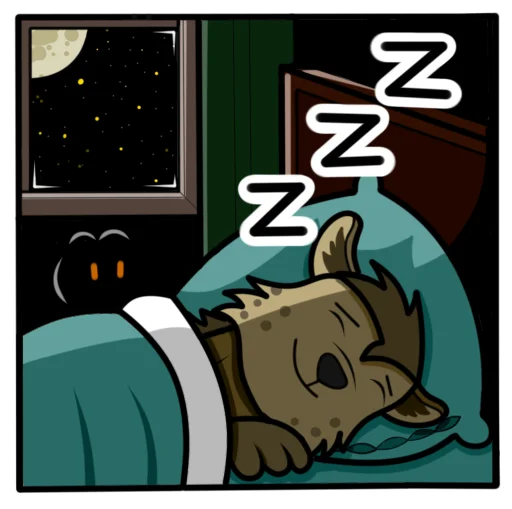 💤 Стикер «Гиеныч» для Telegram