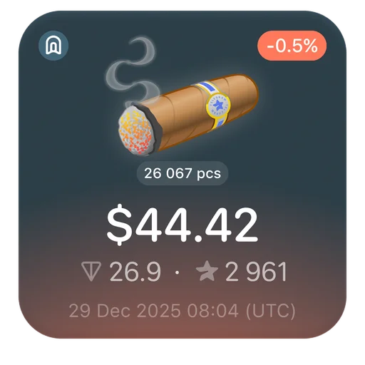 🚬 Стикер «Gifts TG» для Telegram