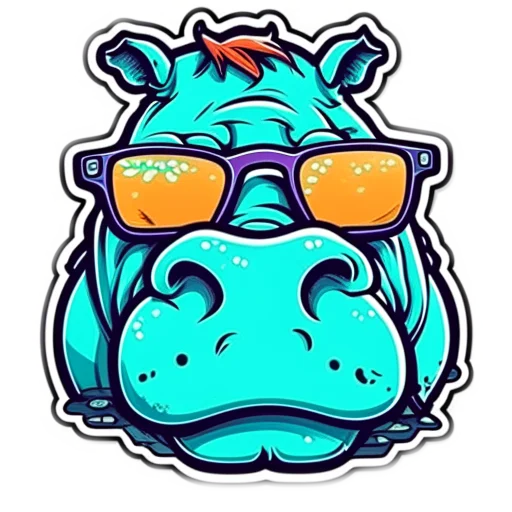 🦛 Стикер «Animals Животные» для Telegram