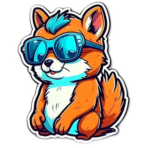 🐿️ Стикер «Animals Животные» для Telegram