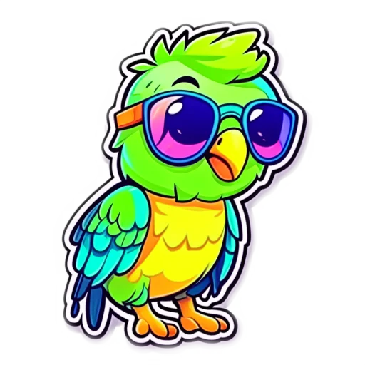 🦜 Стикер «Animals Животные» для Telegram