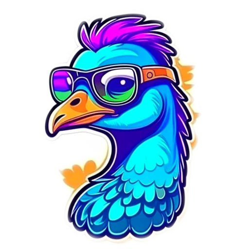 🦚 Стикер «Animals Животные» для Telegram