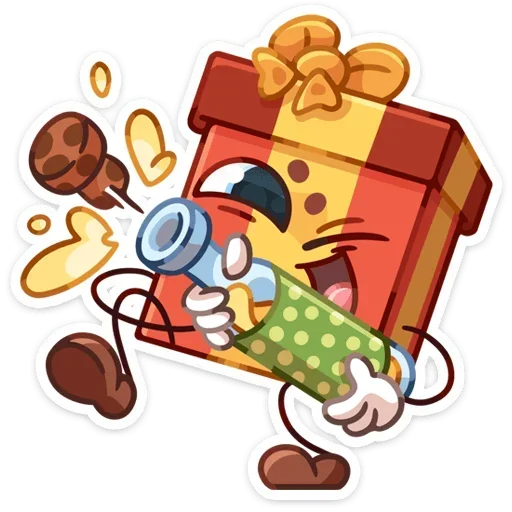 🍾 Стикер «Гифти без надписей» для Telegram