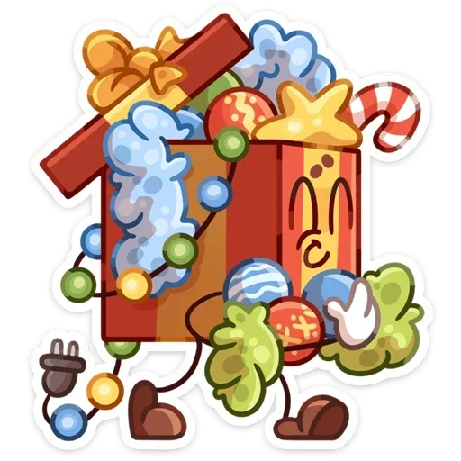 🎄 Стикер «Гифти без надписей» для Telegram