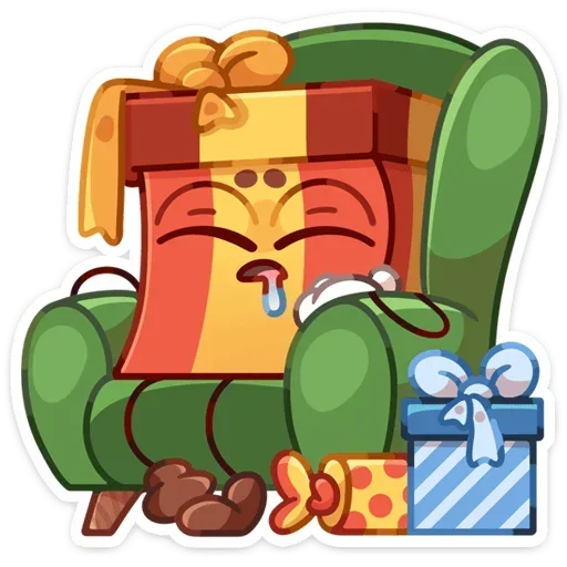 😴 Стикер «Гифти без надписей» для Telegram