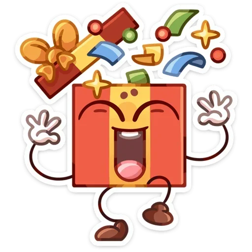🥳 Стикер «Гифти без надписей» для Telegram