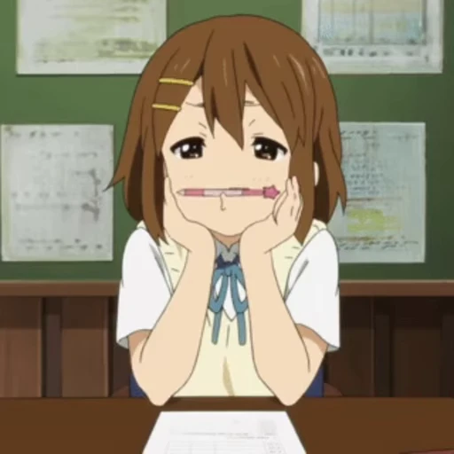🤔 Стикер «Yui Hirasawa» для Telegram