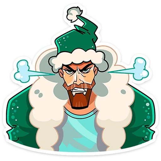 🤶 Стикер «ГигаДед Мороз» для Telegram