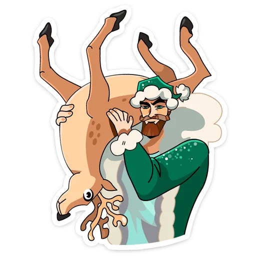 🤶 Стикер «ГигаДед Мороз» для Telegram