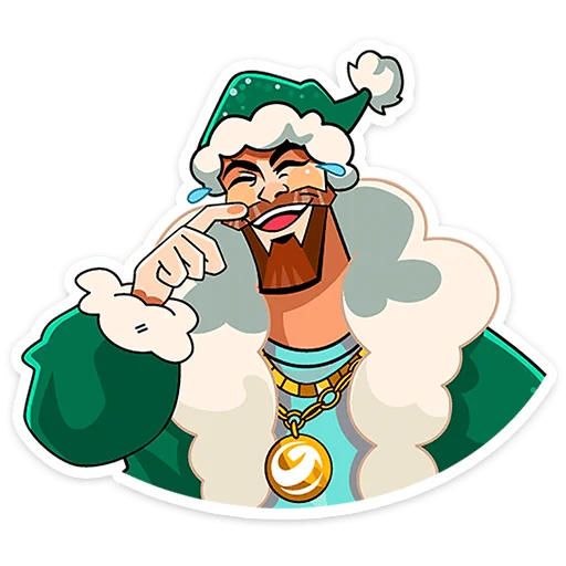 🤶 Стикер «ГигаДед Мороз» для Telegram