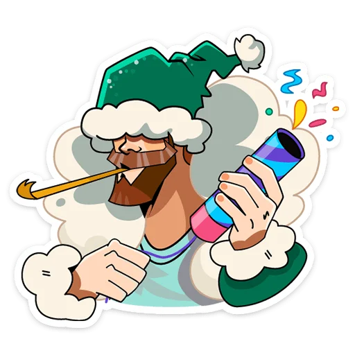 🤶 Стикер «ГигаДед Мороз» для Telegram