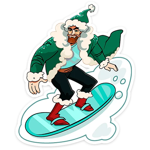 🤶 Стикер «ГигаДед Мороз» для Telegram