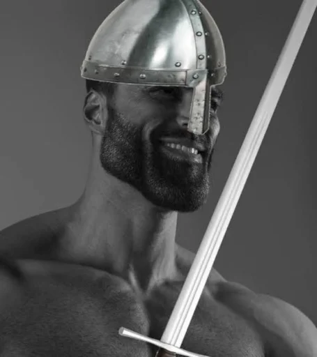 🗡 Стикер «GigaChad» для Telegram