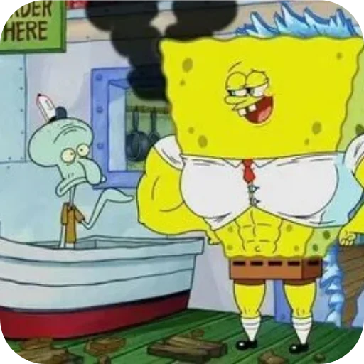 💪 Стикер «GIGA SPONGE» для Telegram
