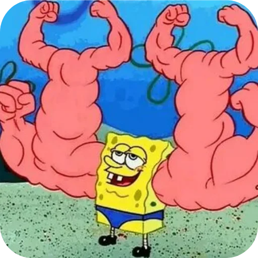 💪 Стикер «GIGA SPONGE» для Telegram