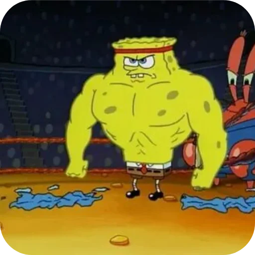 💪 Стикер «GIGA SPONGE» для Telegram