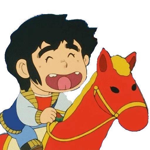 🐴 Стикер «GIGI LA TROTTOLA/DASH KAPPEI» для Telegram