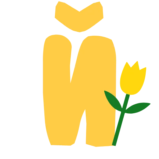 🌷 Эмодзи «Жёлтые буквы с анимацией» для Telegram