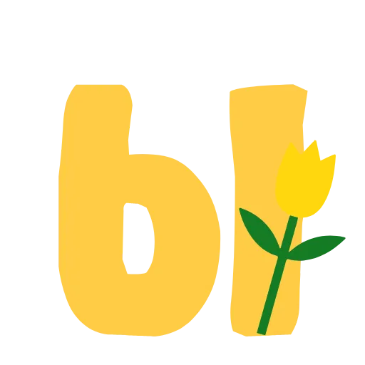 🌺 Эмодзи «Жёлтые буквы с анимацией» для Telegram