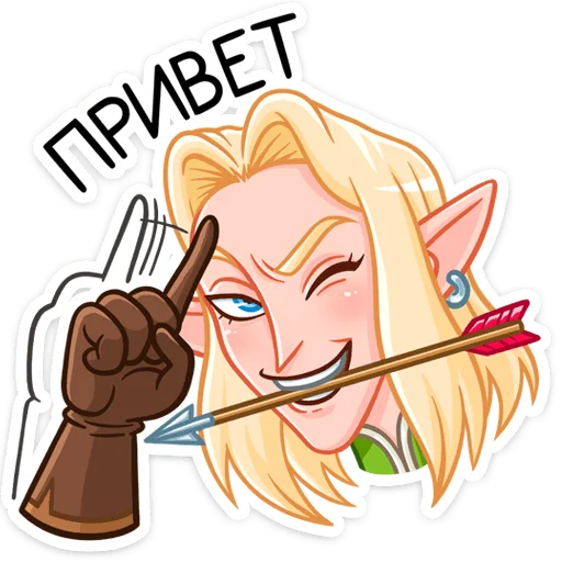 Стикерпак Тёмный Гилиат для Telegram