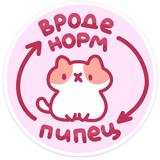 🐱 Стикер «Рыжик» для Telegram