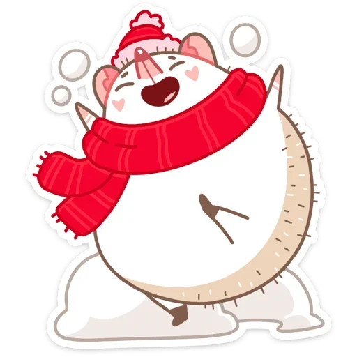 🥳 Стикер «Новогодний Имбирчик» для Telegram