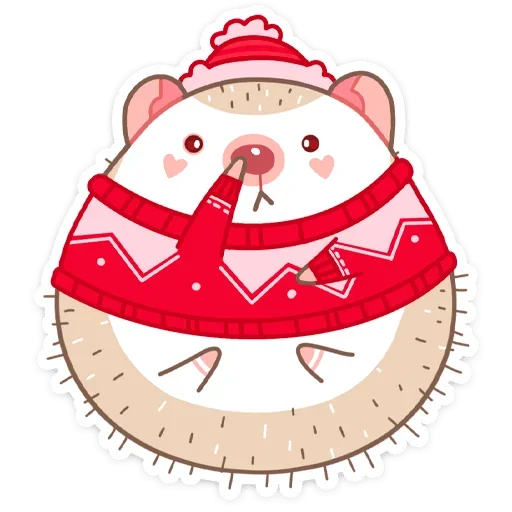 🤤 Стикер «Новогодний Имбирчик» для Telegram