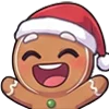 😀 Эмодзи «Gingerbread» для Telegram