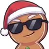 😎 Эмодзи «Gingerbread» для Telegram