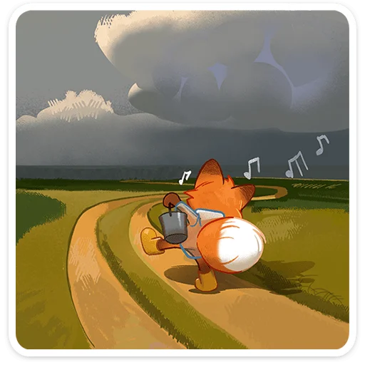 🦊 Стикер «Пряник» для Telegram