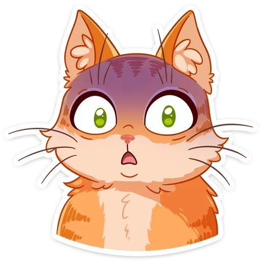 😳 Стикер «Рыжий кот» для Telegram