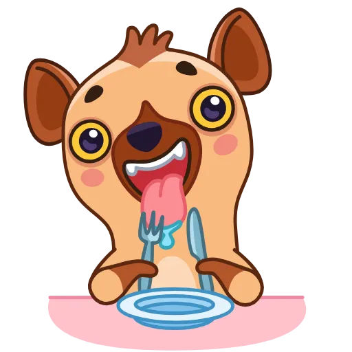 Стикерпак Гиена Гинни для Telegram