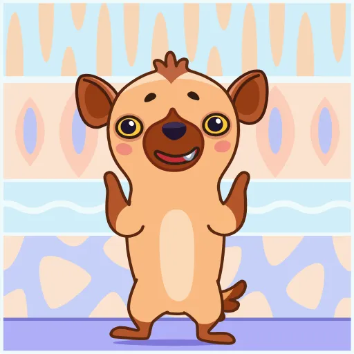 🕺 Стикер «Гиена Гинни» для Telegram