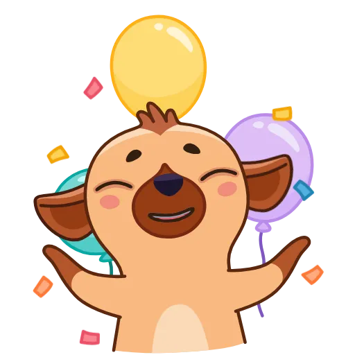 🎈 Стикер «Гиена Гинни» для Telegram