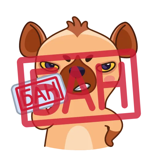 ❌ Стикер «Гиена Гинни» для Telegram