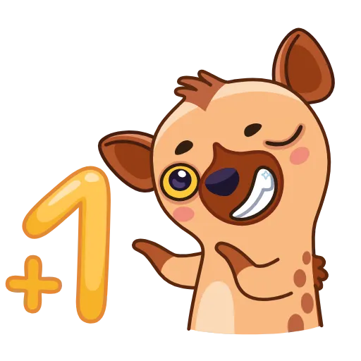 👏 Стикер «Гиена Гинни» для Telegram