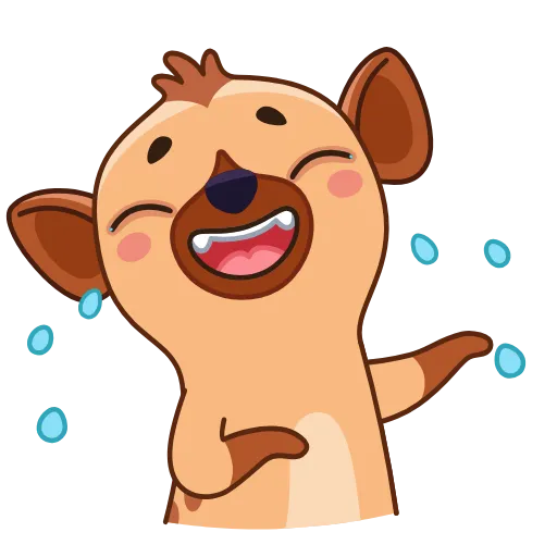 🤣 Стикер «Гиена Гинни» для Telegram