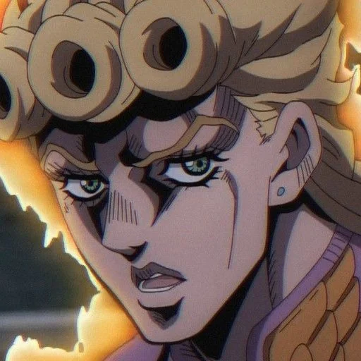 🌺 Стикер «Giorno Giovanna Джорно Джованна» для Telegram