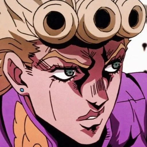 🌺 Стикер «Giorno Giovanna Джорно Джованна» для Telegram