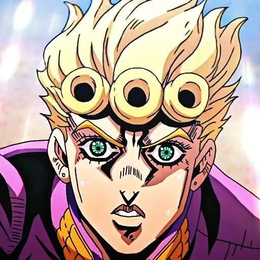 🌺 Стикер «Giorno Giovanna Джорно Джованна» для Telegram