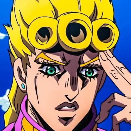 🌺 Стикер «Giorno Giovanna Джорно Джованна» для Telegram
