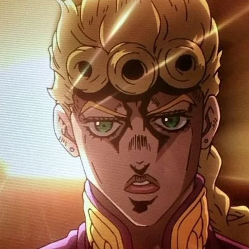 🌺 Стикер «Giorno Giovanna Джорно Джованна» для Telegram