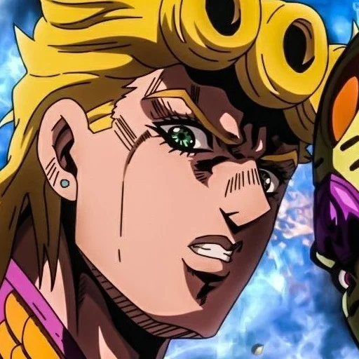 🌺 Стикер «Giorno Giovanna Джорно Джованна» для Telegram